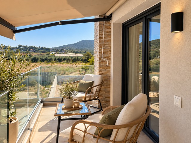 Private balcony at Villa Vina