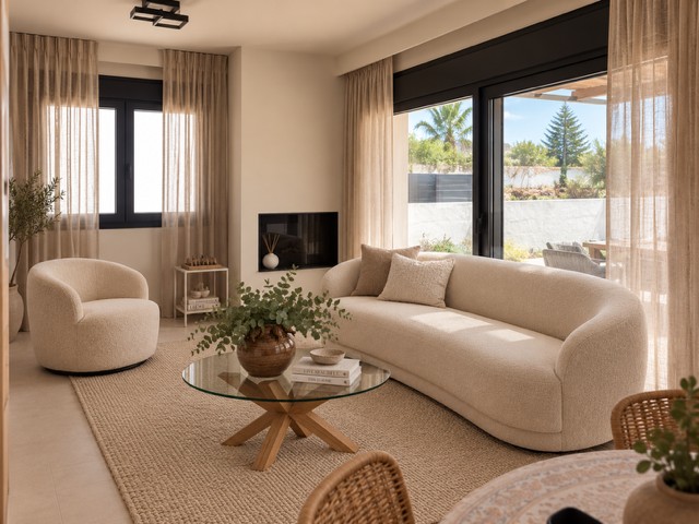 Living room at Villa Vina