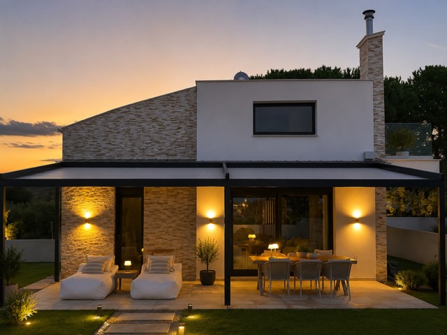 Private terrace at Villa Vina