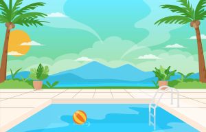 Private pool at Villa Vina Greece