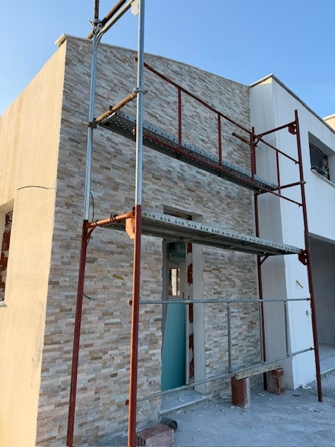 Villa Vina under construction in Greece